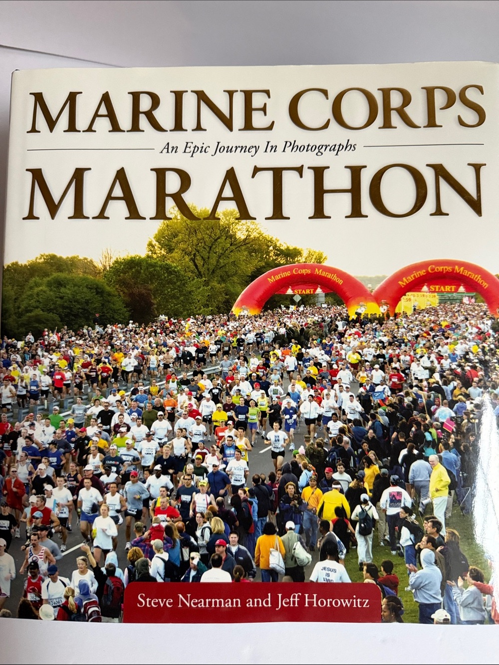 Marine Corps Marathon Coffee Table Photo Book - White/Cream Cover